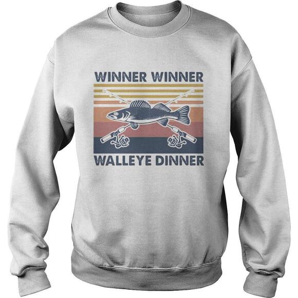 Other - Fishing Winner Winner Walleye Dinner  Retro Shirt